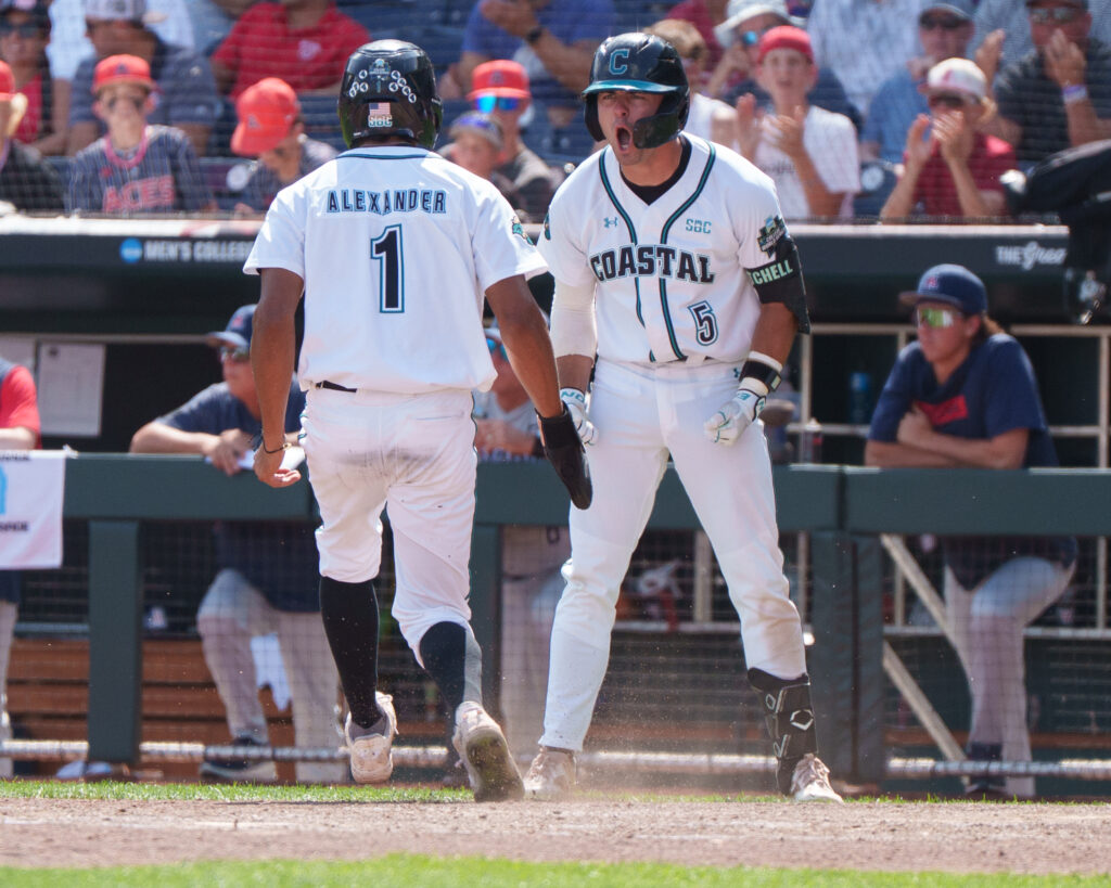 Coastal Carolina Walker Mitchell 5 Sebastian Alexander 1